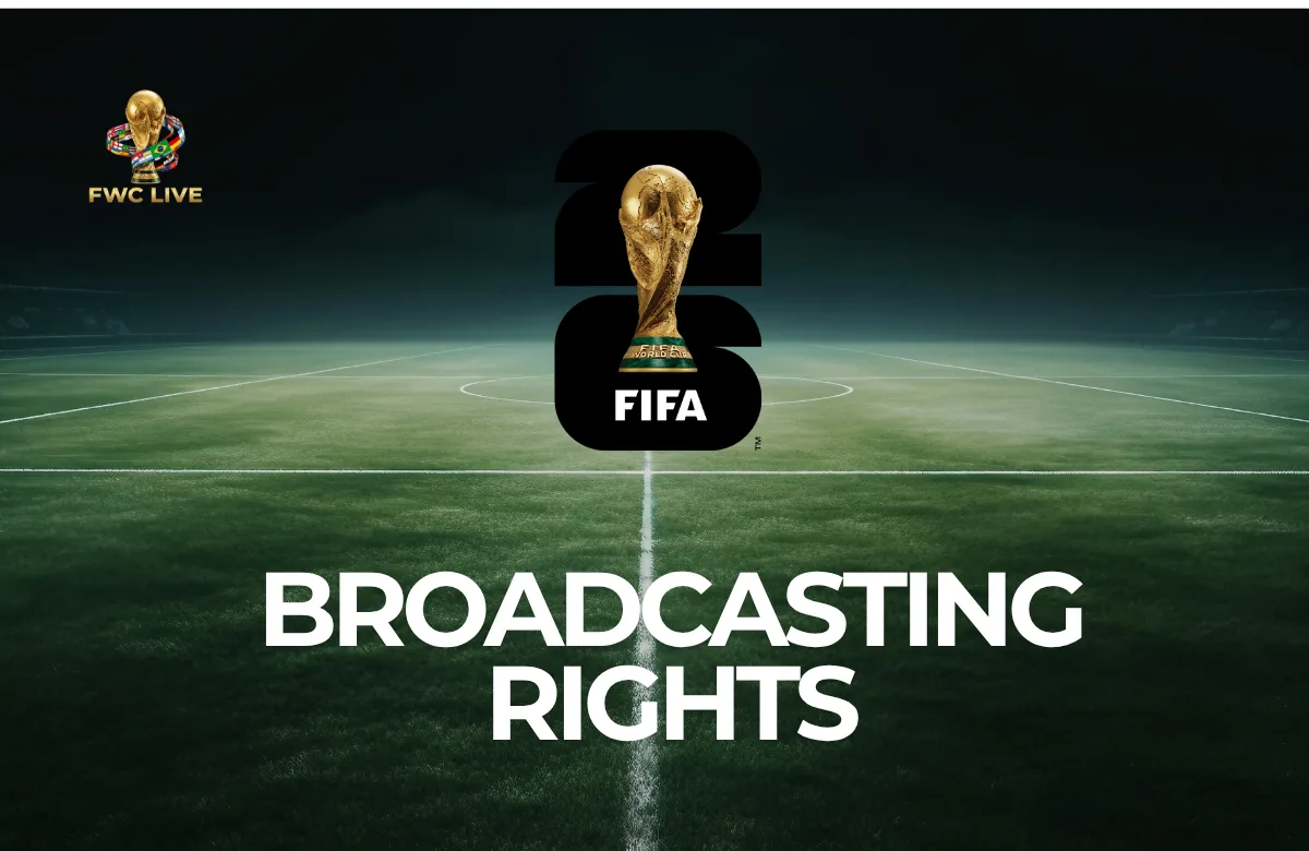 FIFA World Cup 2026 broadcast rights and TV rights graphic