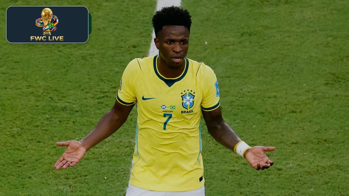 Brazil File FIFA Complaint Over Vinicius Jr Disallowed Goal
