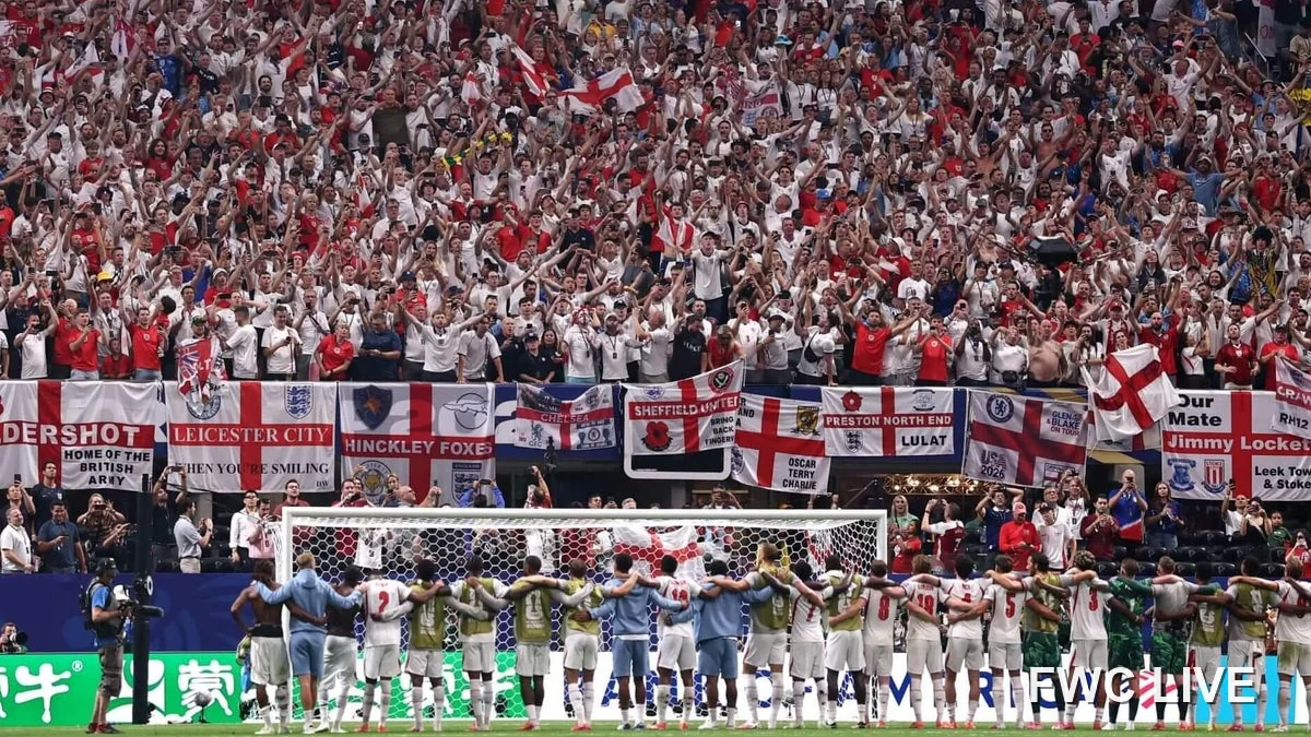 England Wonderwall World Cup Anthem Connects Fans And Players