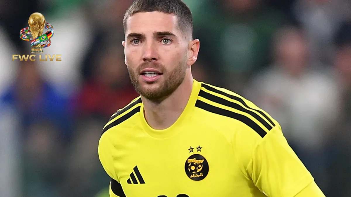 Luca Zidane representing Algeria at the World Cup
