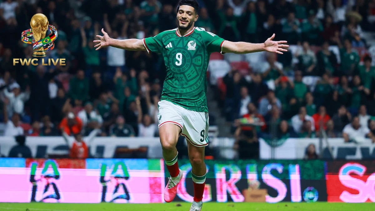 Mexico celebrating against Serbia before World Cup 2026