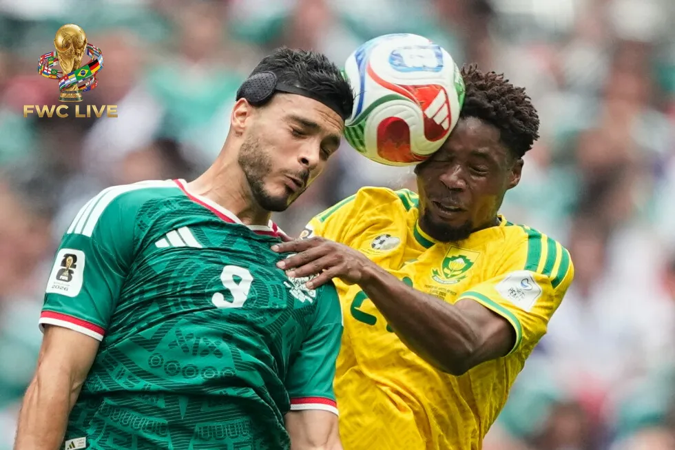 Mexico players celebrate after beating South Africa in the World Cup 2026 opener