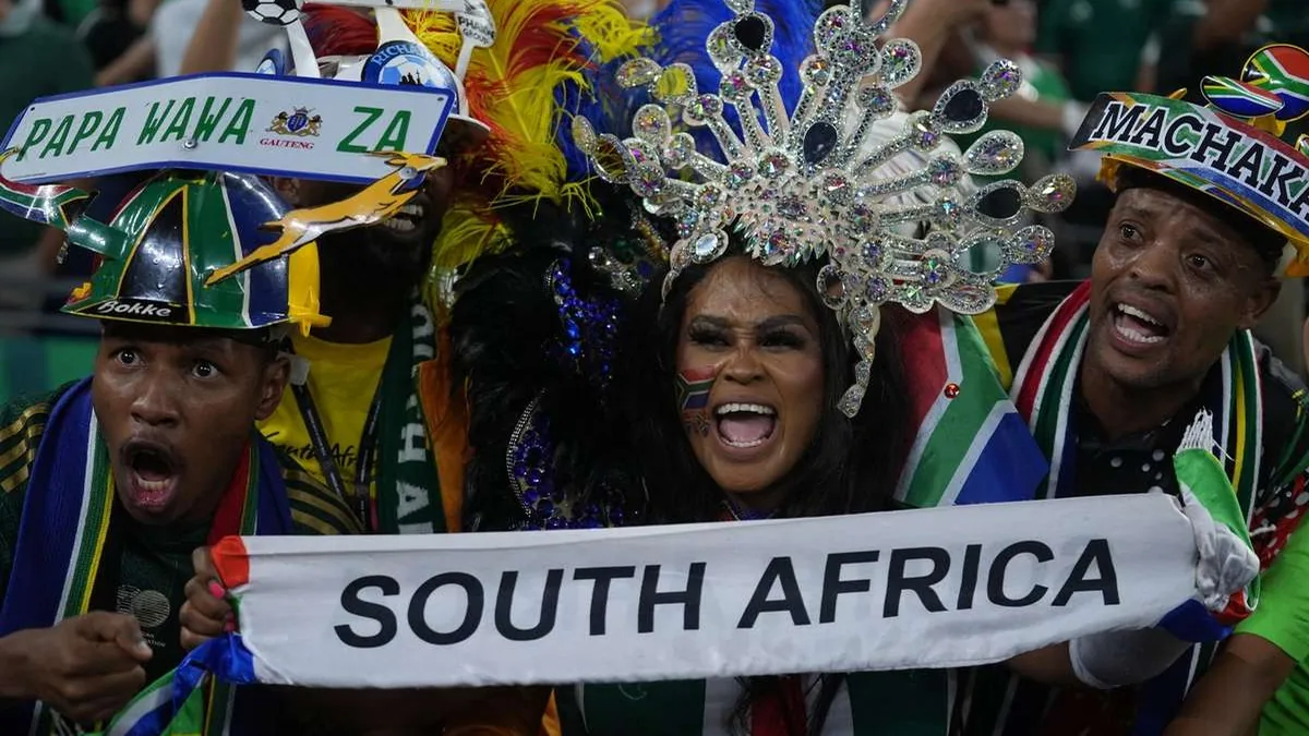 South Africa Fans Celebrate World Cup Knockout Breakthrough