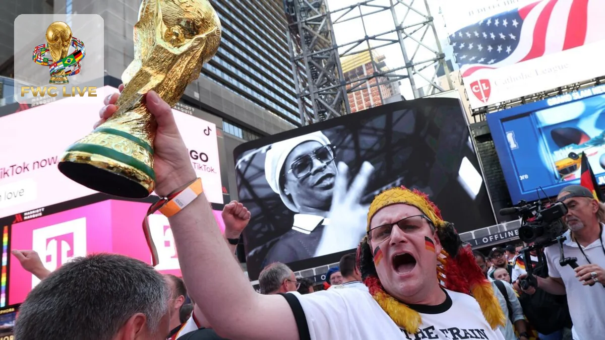 Times Square World Cup Fan Hub Takes Shape