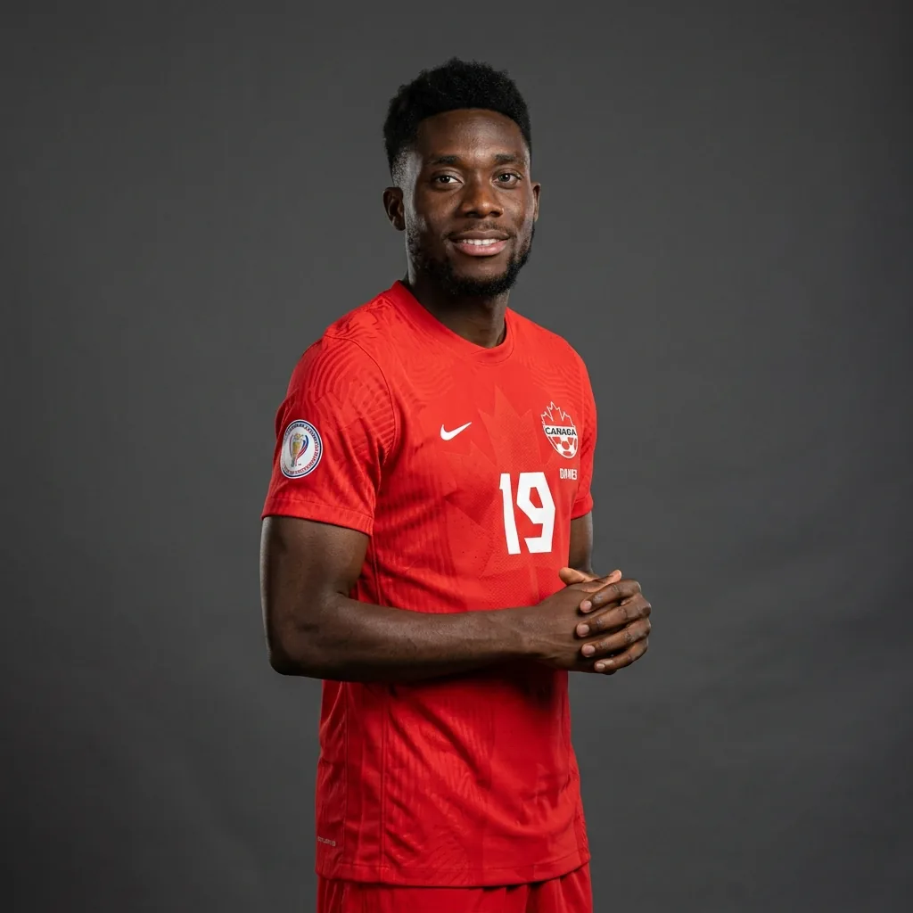 Alphonso Davies profile portrait