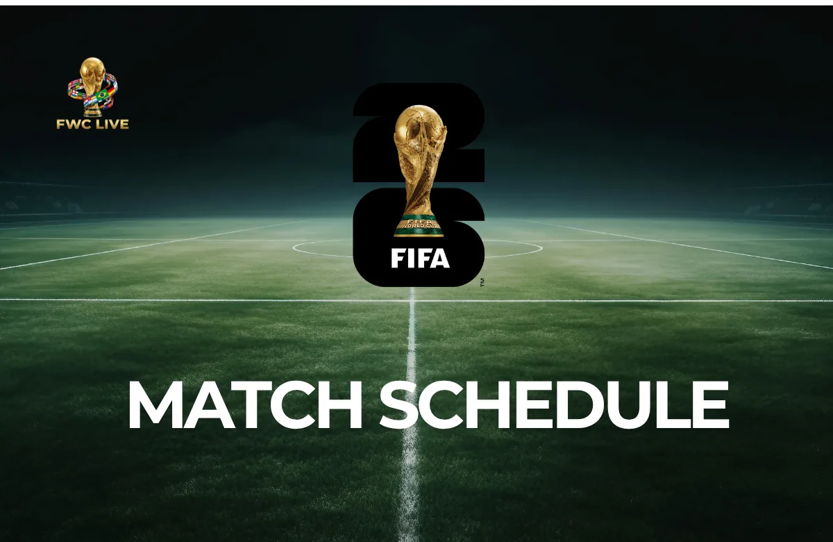 FIFA World Cup 2026 schedule and fixtures graphic